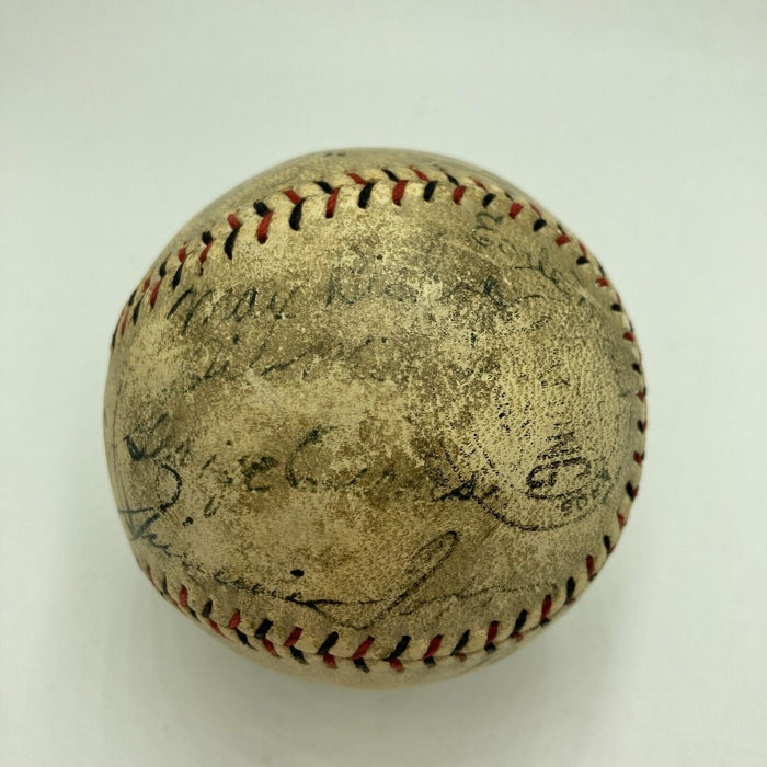 Babe Ruth Lou Gehrig Jimmie Foxx George Sisler Eddie Collins Signed Baseball PSA