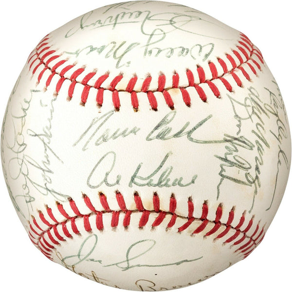 Beautiful 1968 Detroit Tigers World Series Champs Team Signed Baseball PSA DNA