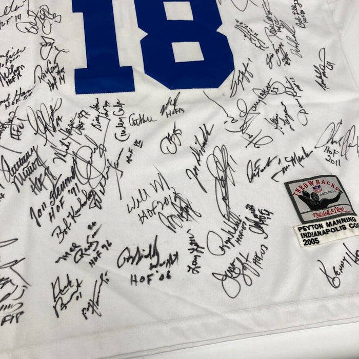 NFL Hall Of Fame Multi Signed Mitchell & Ness Jersey With 50+ Signatures JSA COA