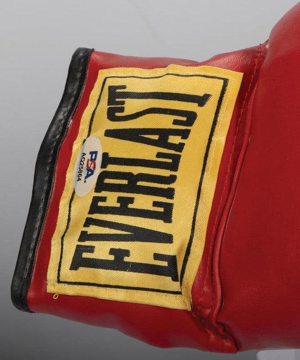 Muhammad Ali & Leon Spinks Signed Everlast Boxing Glove PSA DNA COA