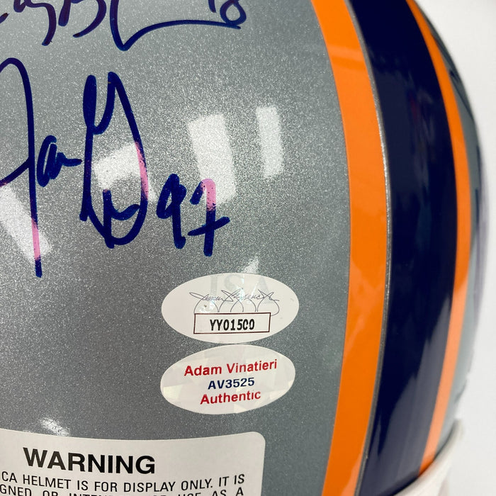 2004 New England Patriots Super Bowl Champs Team Signed Helmet JSA COA