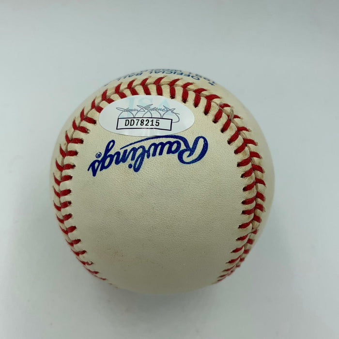 Rare Whitey Hall Of Fame 1974 Signed 1991 World Series Baseball With JSA COA