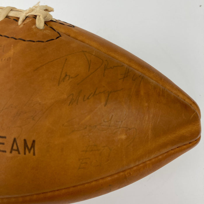 Bo Jackson & Reggie White Pre Rookie 1983 All American Team Signed Football JSA