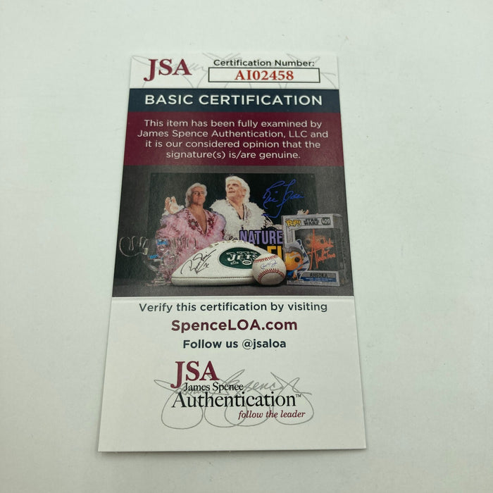 Ryne Duren Signed Inscribed STAT American League Baseball JSA COA