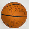 1997-98 Philadelphia 76ers Team Signed Game Basketball Allen Iverson Rookie JSA