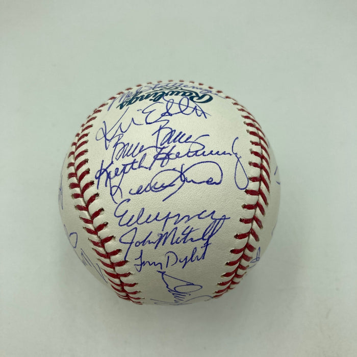 1986 New York Mets World Series Champs Team Signed MLB Baseball JSA COA