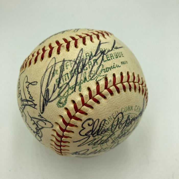 1968 Boston Red Sox Team Signed American League Baseball JSA COA