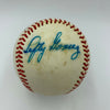 New York HOF Pitching Legends Signed Baseball Coveleski Grimes Hoyt Ruffing JSA