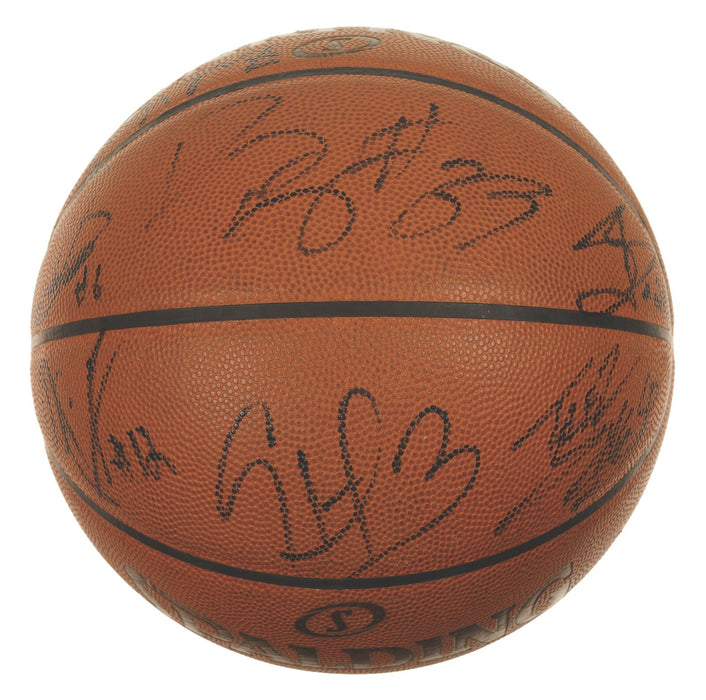 2011-2012 Indiana Pacers Team-Signed Game Used Basketball Paul George JSA COA