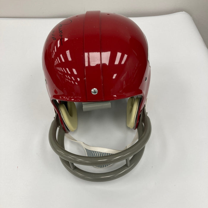 Len Dawson "Super Bowl MVP HOF 1987" Signed Kansas City Chiefs Signed Helmet JSA