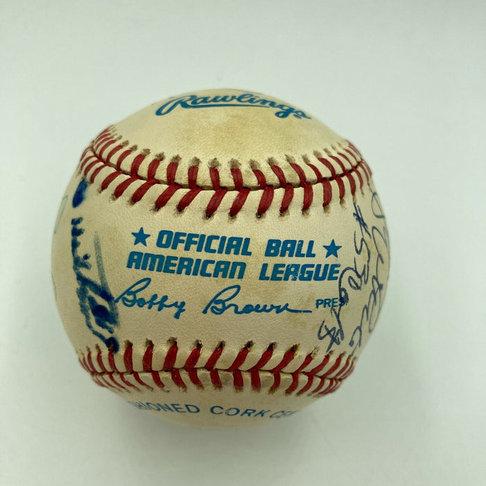 Johnny Unitas Baltimore Colts Hall Of Fame Legends Multi Signed Baseball JSA COA