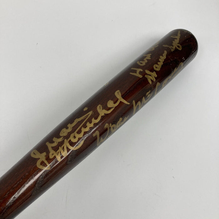 Hank Aaron Harmon Killebrew 1982 Hall Of Fame Induction Signed Baseball Bat JSA