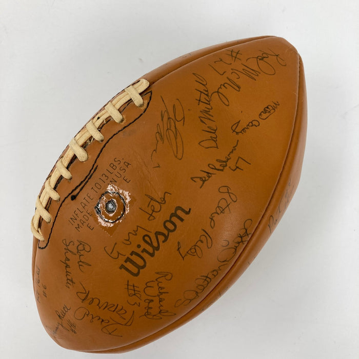 1973 USC Trojans Pac-8 champions Team Signed Football Lynn Swann JSA COA