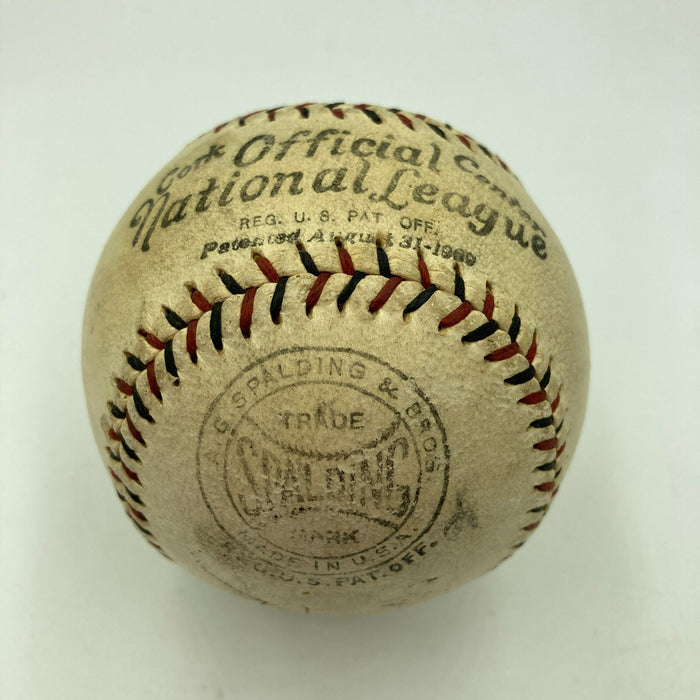 Historic Hughie Jennings & John McGraw Signed 1924 National League Baseball JSA