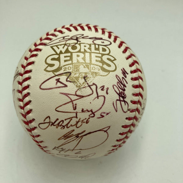2009 Philadelphia Phillies Team Signed World Series Baseball 37 Sigs JSA COA