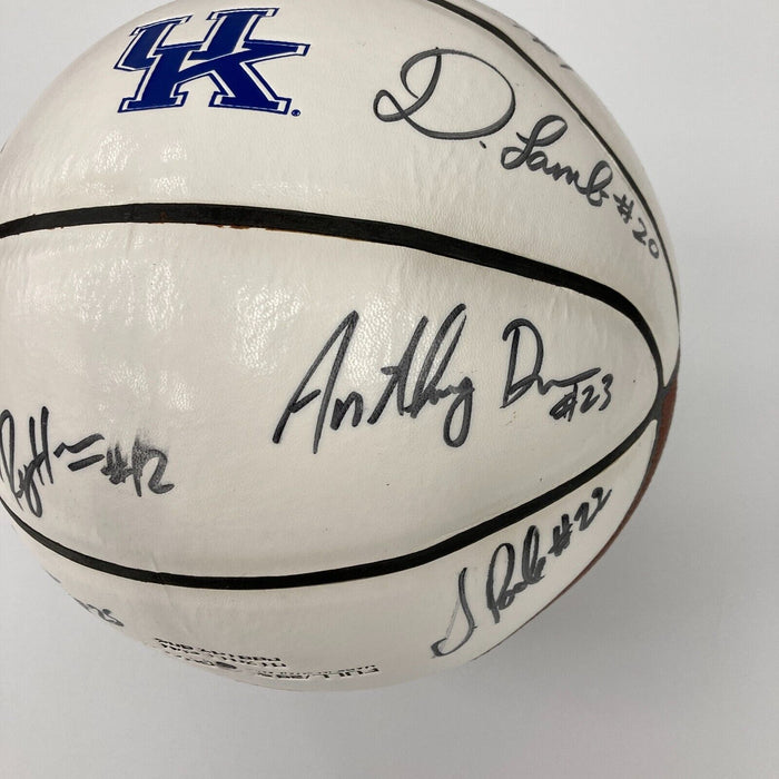 2012 Kentucky Wildcats NCAA National Champions Team Signed Basketball JSA COA