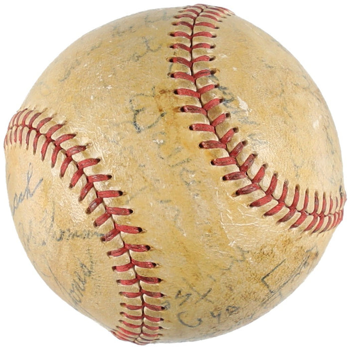 Earliest Known Willie Mays Pre Rookie 1949 New York Giants Signed Baseball JSA