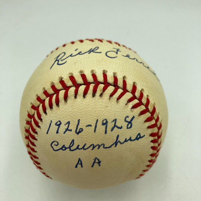 Rick Ferrell Signed Heavily Inscribed American League Baseball JSA COA