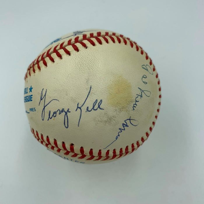 Sparky Anderson Al Kaline Newhouser Rogell Tigers Legends Signed Baseball PSA