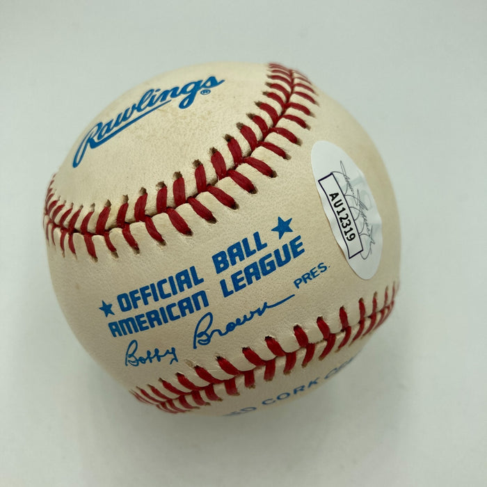 Satch Sanders Signed American League Baseball Boston Celtics HOF JSA COA