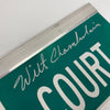 Wilt Chamberlain Signed 6x30 Street Sign Wilt Chamberlain Court PSA DNA COA