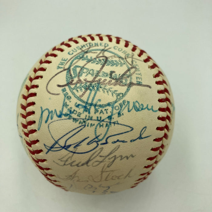 Beautiful 1975 All Star Game Team Signed Baseball Thurman Munson JSA COA