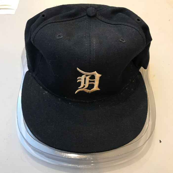 1991 Mickey Tettleton Signed Game Used Detroit Tigers Baseball Hat Cap JSA COA