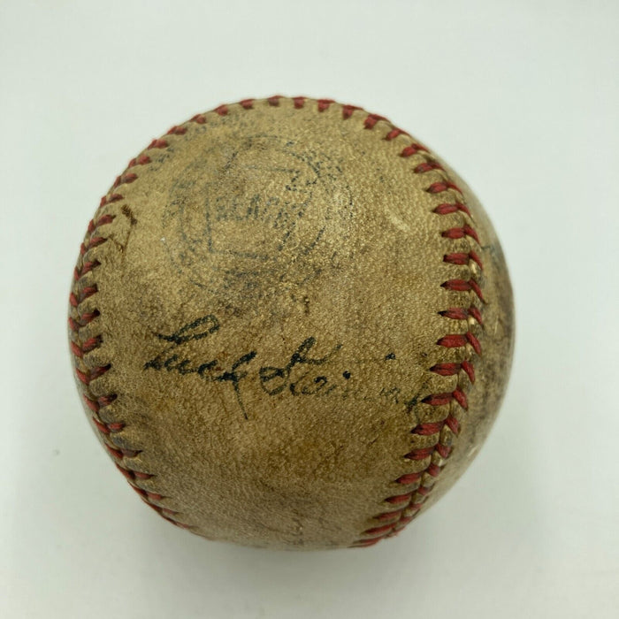 1943 New York Yankees World Series Champs Team Signed Baseball Joe Gordon
