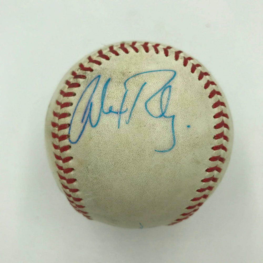 1993 Alex Rodriguez Pre Rookie Signed Game Used Minor League Baseball Beckett