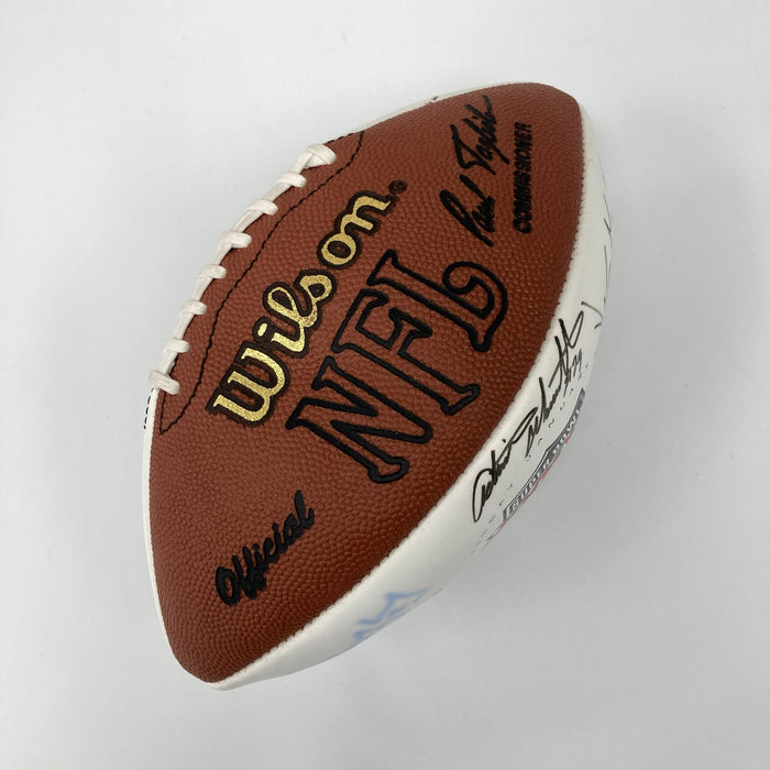 Joe Namath & Wayne Gretzky Super Bowl XXXIV Multi Signed Football JSA COA