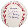 Gary Carter Signed Heavily Inscribed STAT Major League Baseball Beckett & RJ COA