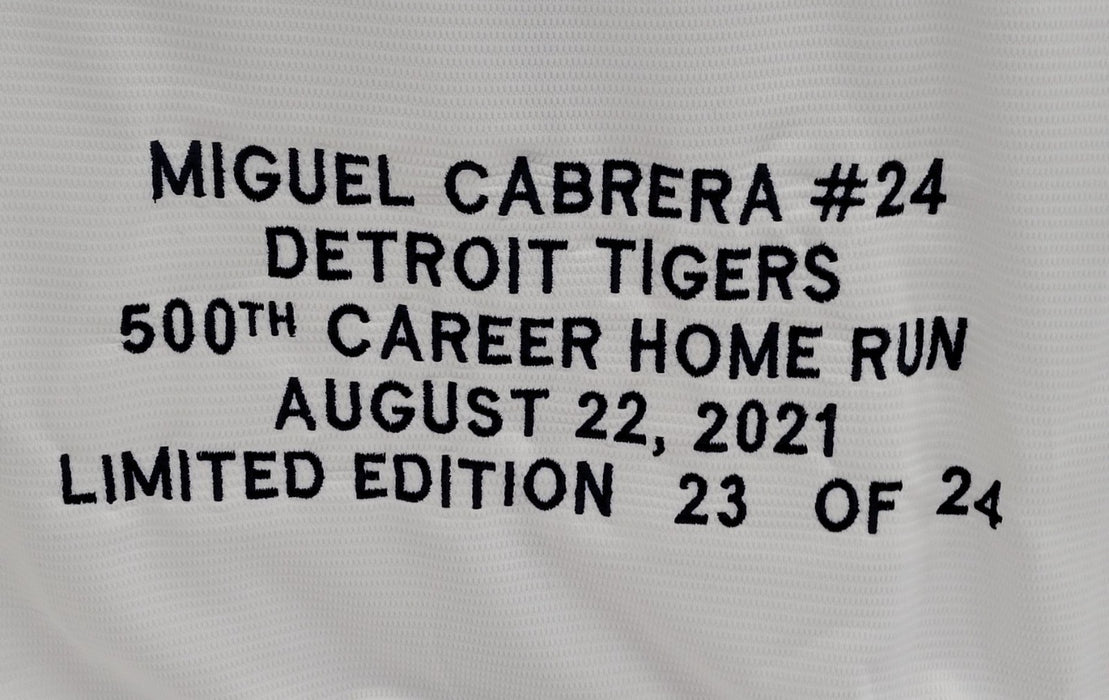 Miguel Cabrera Signed Detroit Tigers Signed STAT Jersey PSA DNA COA