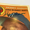 Hank Aaron Signed 1954 Topps Original Production Artwork JSA COA 1/1 RARE