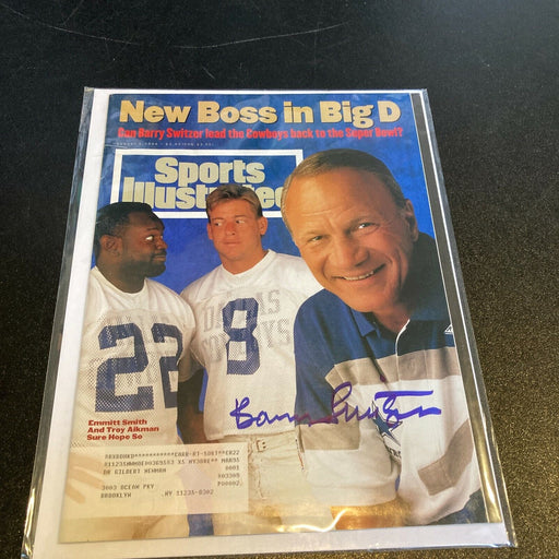 Barry Switzer Signed Autographed Sports Illustrated Magazine