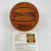 1997-98 Philadelphia 76ers Team Signed Game Basketball Allen Iverson Rookie JSA