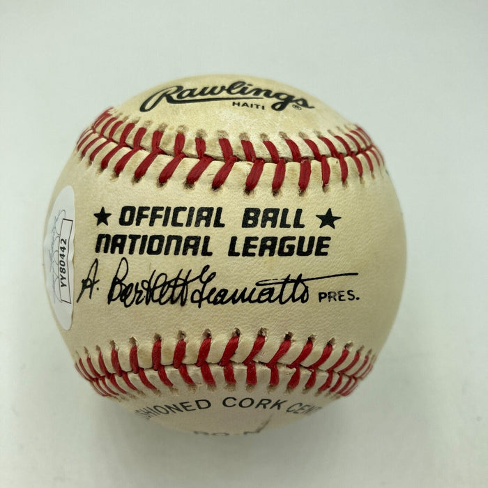 1957 Milwaukee Braves World Series Champs Team Signed Baseball Hank Aaron JSA