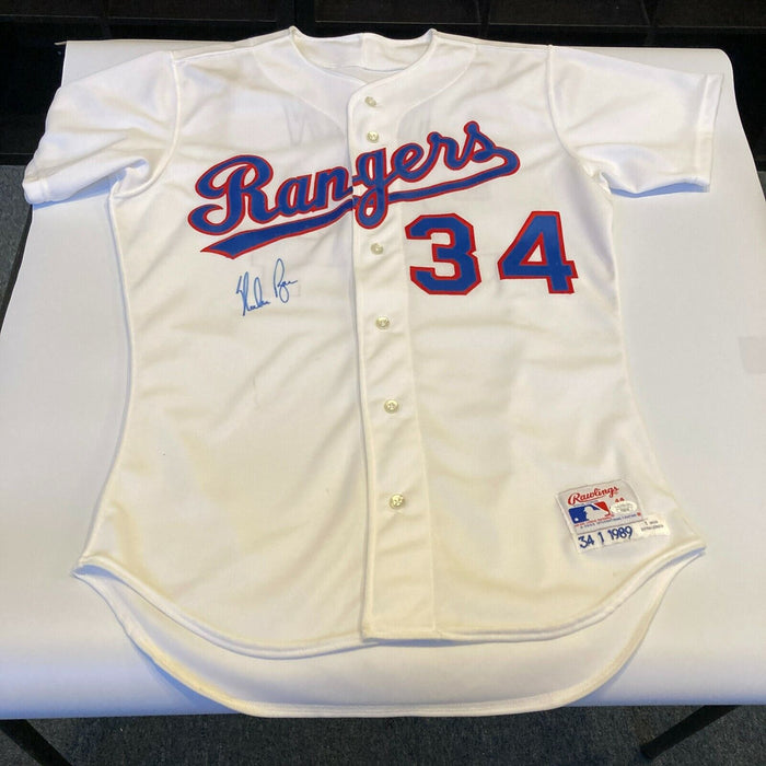 Nolan Ryan Signed Authentic 1989 Texas Rangers Game Model Jersey With JSA COA