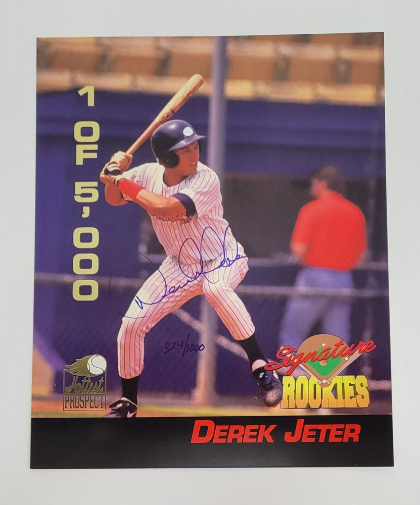 Derek Jeter Signed 1994 Signature Rookies Auto 8x10 Card LE #324/1000 Beckett
