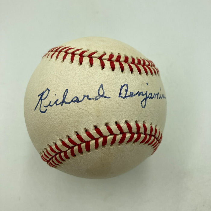 Rick Ferrell Richard Benjamin Ferrell Full Name Signed Baseball JSA COA
