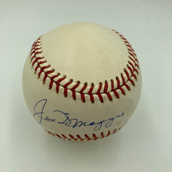 Joe Dimaggio Signed Vintage American League Joe Cronin Baseball JSA COA