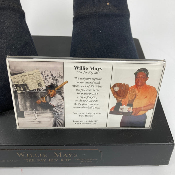 Willie Mays Original Hands Sculpture 1954 World Series "The Catch" With COA