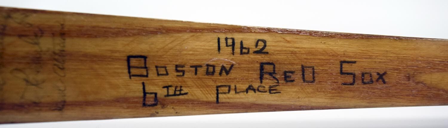 1962 Boston Red Sox Team Signed Bat Carl Yastrzemski Rookie Era With JSA COA