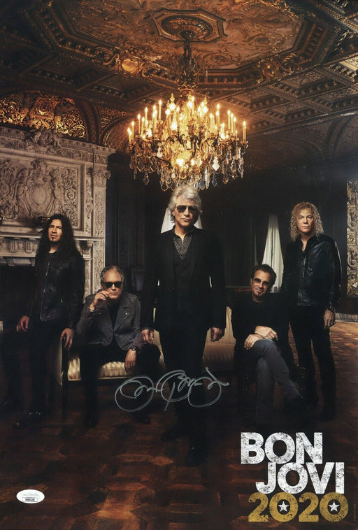 Jon Bon Jovi Signed Large 13x19 2020 Concert Poster Photo JSA COA