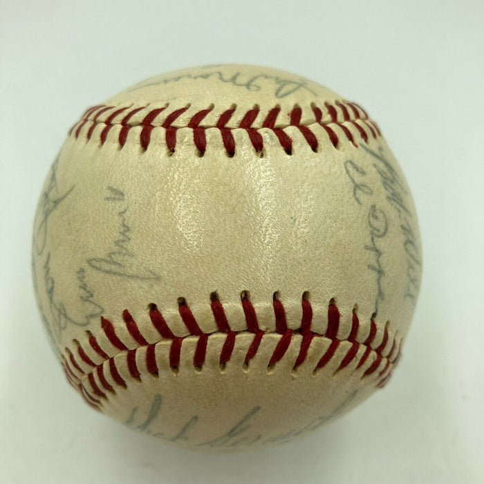 1960 Chicago Cubs Team Signed National League Baseball Ernie Banks With JSA COA