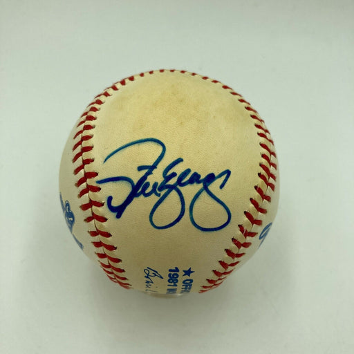 Steve Yeager Signed Vintage 1981 World Series Baseball LA Dodgers JSA COA