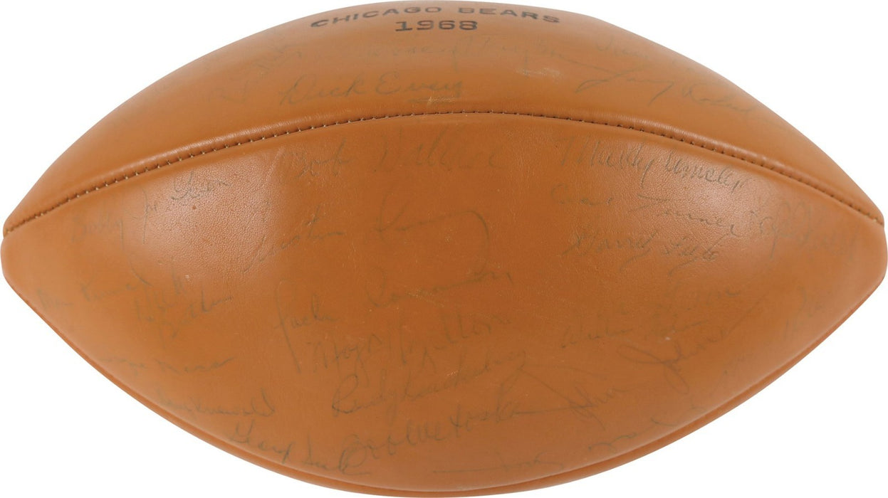 1968 Chicago Bears Team Signed Wilson Football Brian Piccolo Dick Butkus JSA COA