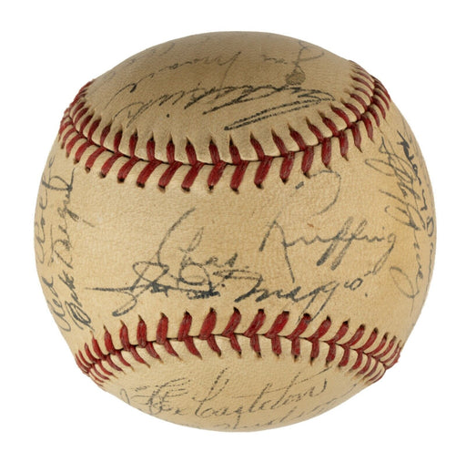 1937 World Series Team Signed Baseball New York Yankees & Giants PSA DNA