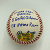 Bill Mazeroski Signed Heavily Inscribed Career STAT Baseball Reggie Jackson COA