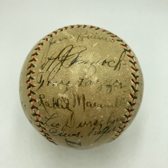 Babe Ruth & Lou Gehrig 1928 World Series New York Yankees Signed Baseball JSA