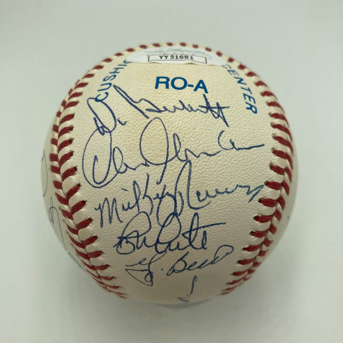 1977 Yankees World Series Champs Team Signed Baseball JSA COA